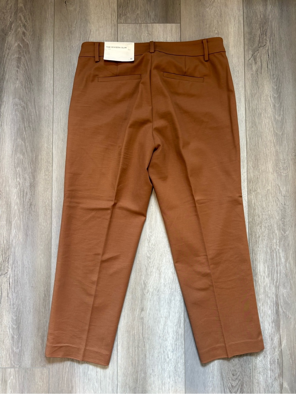 LOFT Riviera Slim Pants in Doubleweave - Picture 7 of 7